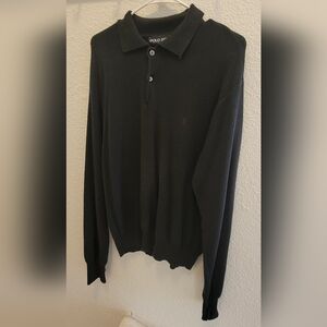 Vintage Men's Ralph Lauren Polo Golf British Green Long Sleeve Shirt